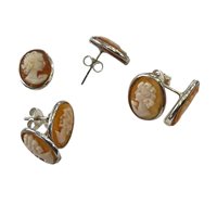 Ohrringe Mandile 1922 Dame Cammei  in Silber Conchiglia 2MORCM14 - 2MORCM14